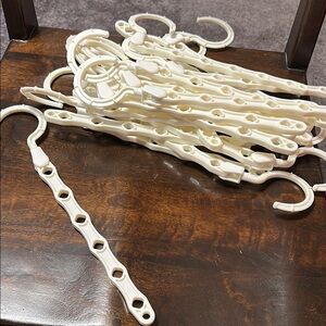 Cream lot of 20 Plastic Hanger Extenders
